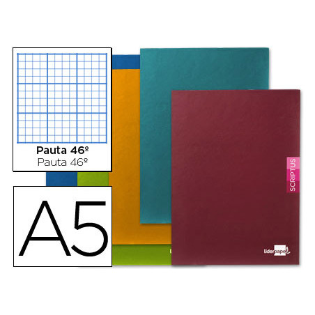 Libreta liderpapel scriptus a5 48 hojas 90g/m2 rayado n 46