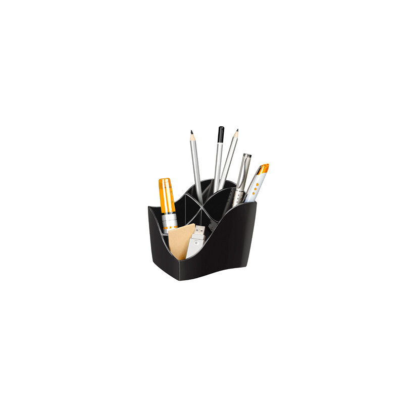 Organizador sobremesa cep gama ellypse greenspirit plastico negro 118x89x98 mm