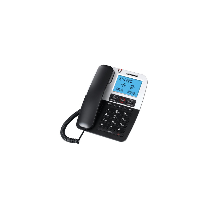 Telefono daewoo dtc-410 manos libres 4 teclas de memoria directa funcion rellamada color negro