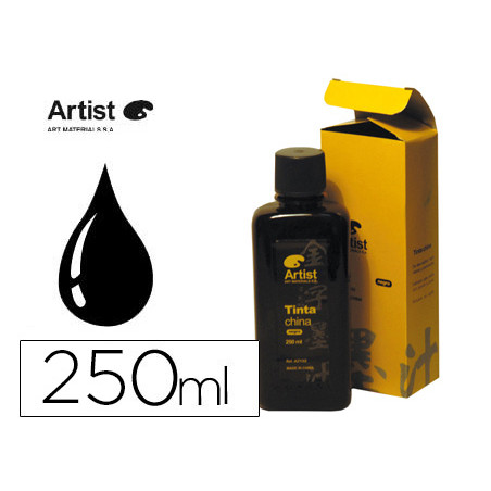 Tinta china artist negra bote 250 ml