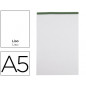 Bloc notas liderpapel liso a5 80 hojas 60 g/m2 perforado sin tapa