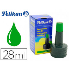 Tinta tampon pelikan verde frasco de 28 ml