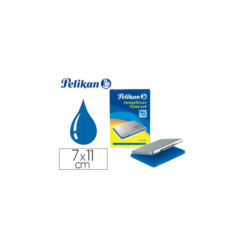 Tampon pelikan nº2 azul 70x110 mm