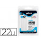 Barra termofusible plico mini translucida 8 mm de diametro x 95 mm de alto blister de 22 unidades