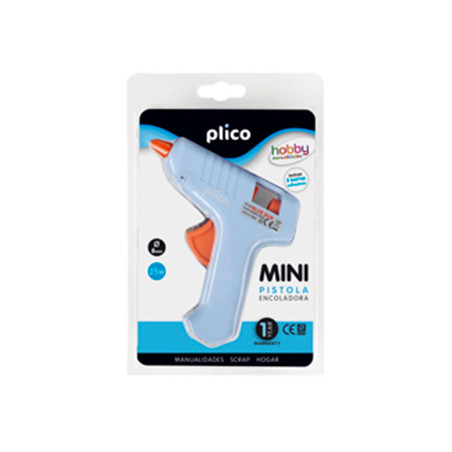 Pistola de silicona caliente plico mini 25 w