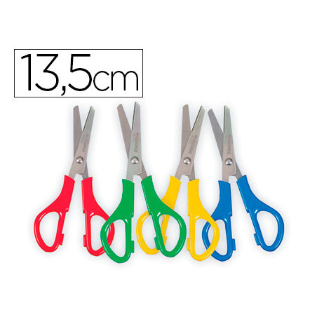 Tijera escolar liderpapel para zurdos 13,5 cm unidad