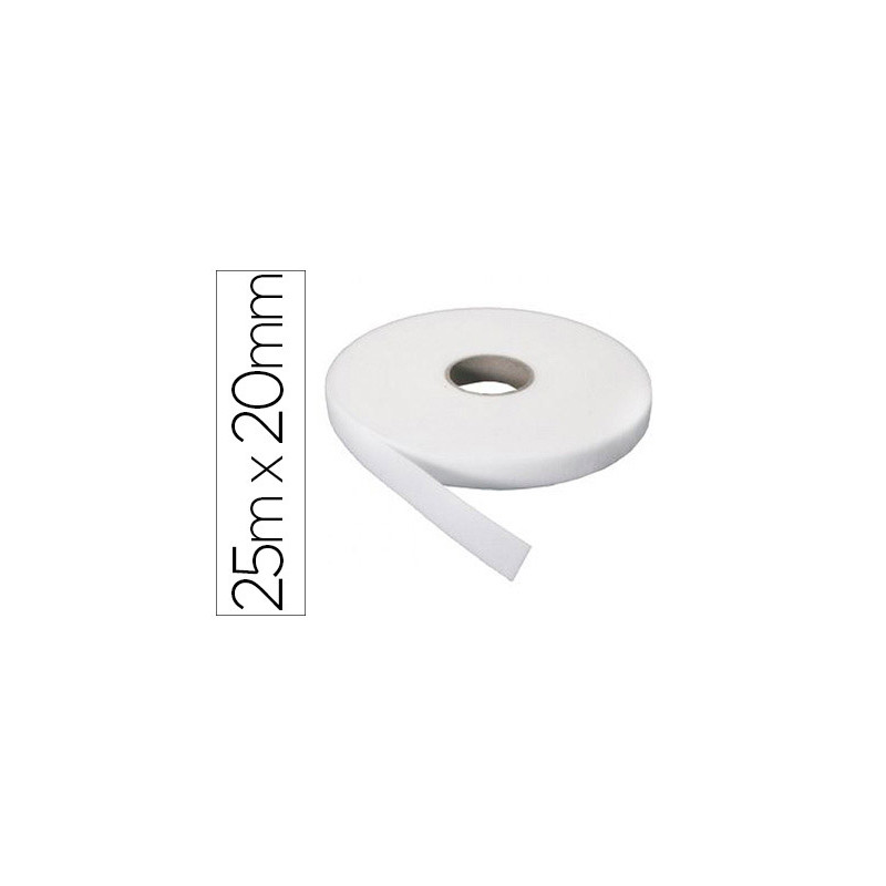 Velcro adhesivo sumo didactic rugosa rollo 25 m x 20 mm