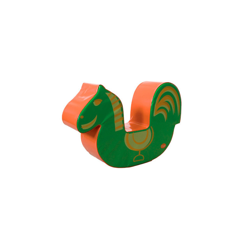 Caballo sumo didactic naranja / verde 90x25x59 cm
