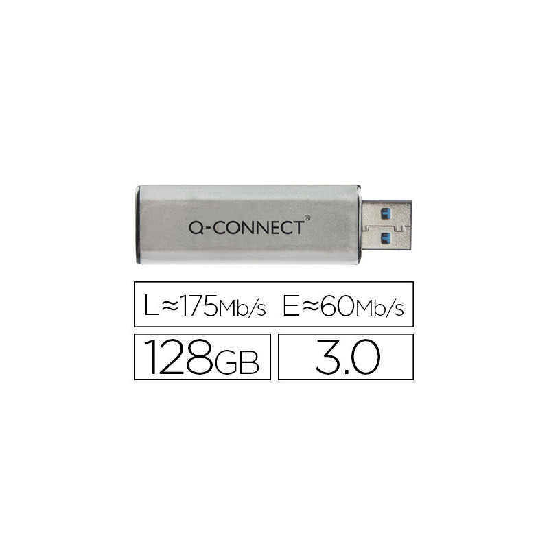 Memoria usb q-connect flash 128 gb 3.0