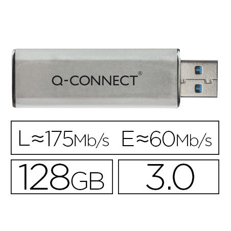 Memoria usb q-connect flash 128 gb 3.0