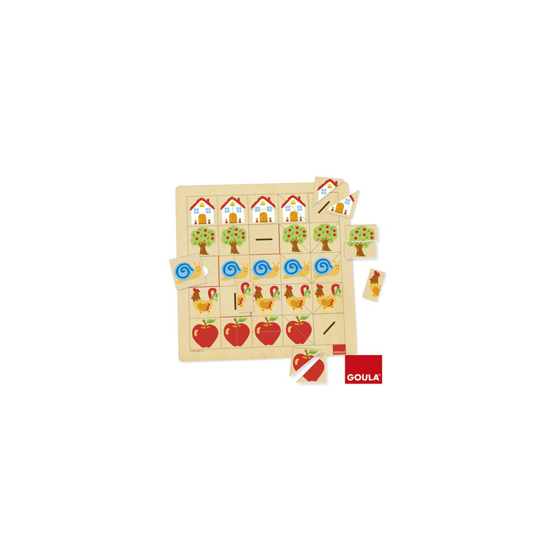 Juego goula didactico asociacion mitades