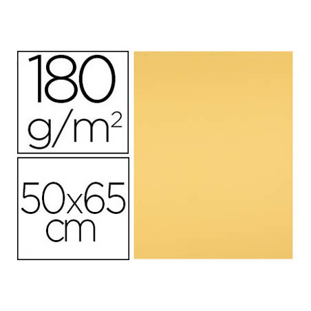 Cartulina liderpapel 50x65 cm 180 gr oro unidad