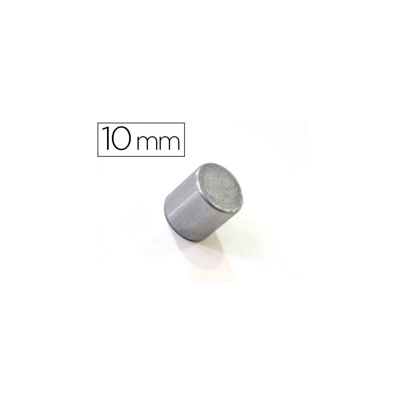 Iman extrafuerte bi-office sujecion ideal para pizarras magneticas 10 mm plateados blister de 2 unidades