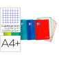 Cuaderno espiral oxford ebook 5 tapa extradura din a4+ 120 h microperforadas cuadro 5 mm colores vivos surtidos