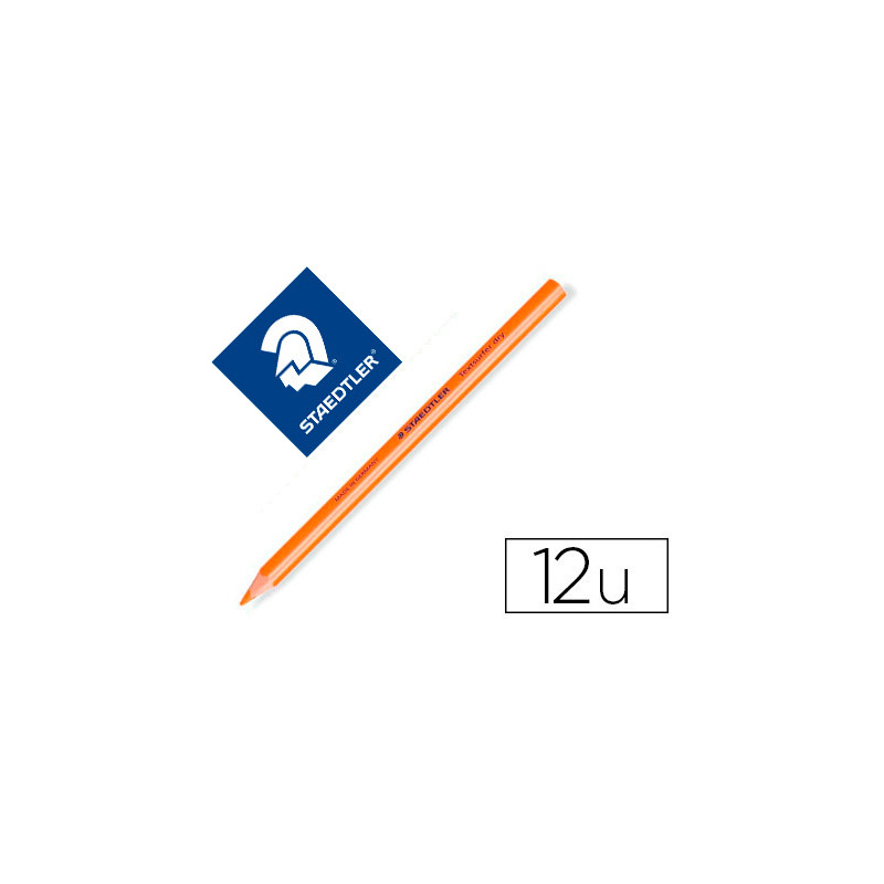 Lapices fluorescente staedtler textsurfer dry naranja caja de 12 unidades