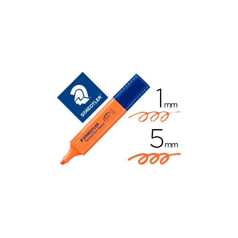 Rotulador staedtler textsurfer classic 364 fluorescente naranja