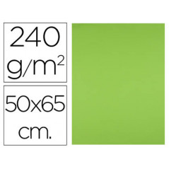Cartulina liderpapel 50x65 cm 240g/m2 verde hierba paquete de 25 unidades