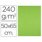 Cartulina liderpapel 50x65 cm 240g/m2 verde paquete de 25 unidades