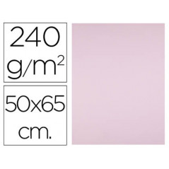 Cartulina liderpapel 50x65 cm 240g/m2 rosa paquete de 25 unidades