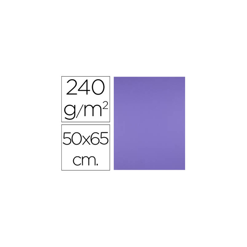 Cartulina liderpapel 50x65 cm 240g/m2 purpura paquete de 25 unidades Cartulina liderpapel 50x65 cm 240g/m2 purpura paquete de 25 unidades