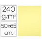 Cartulina liderpapel 50x65 cm 240g/m2 amarillo medio paquete de 25 unidades