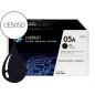 Toner hp 05a laserjet p2033 / 2035 / 2036 / 2037 / 2054 / 2055 / 2056 / 2057 negro pack de 2 unidades 2.300 pag