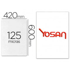 Bolsa de plastificar yosan brillo 420 x 600 mm 125 mc din a2 caja de 100 unidades