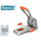 Taladrador rapid hdc150 supreme metalico/abs plata/naranja capacidad 150 hojas