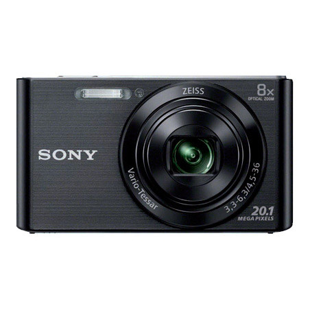 Camara digital sony dscw830b negra 20,1 mpx zoom optico 8x graba video hd 720p bateria con correa de mano