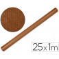Papel kraft liderpapel marron fuerte rollo 25x1 mt