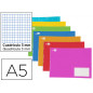 Libreta liderpapel write a5 apaisada 32h 60gr cuadro 3 mm con margen